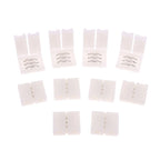 10Pcs LED Strip Connector 8MM 10MM 2Pin 3Pin 4Pin 3528 5050 RGB Single Color Solderless PCB Board Wire Free Welding Connectors