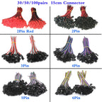 30/50/100pairs 2pin 3pin 4pin 5pin 6pin 15cm JST SM Connector Quick Male/Female Extension Cable For Lamp Driver CCTV Led Strip