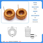 20mm 80-26 Iron powder core Toroidal inductor Wirewound inductor Iron powder core Magnetic ring inductor