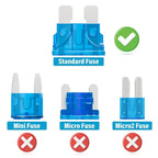 30-200PCS 15A Standard Blade Fuses Kit Automotive Car Fuse Truck ATC/ATO Assortment for RV Boat Trailer