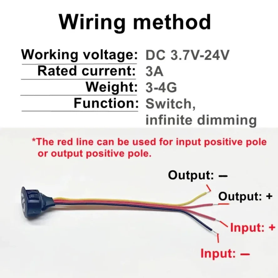 1-2PCS DC5V 12V 24V Button Controller Switch Smart Dimmable Home Touch Sensor For Smart Home Light Strip LED Dimmer Controller