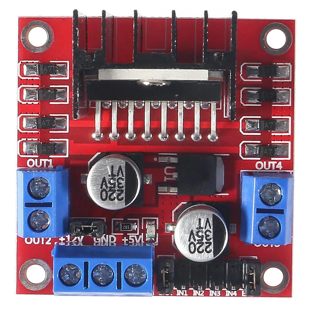 1-10pcs L298N Driver Board Module DC Stepper Motor Smart Car Robot Breadboard Peltier High Power Dual H-Bridge Controller
