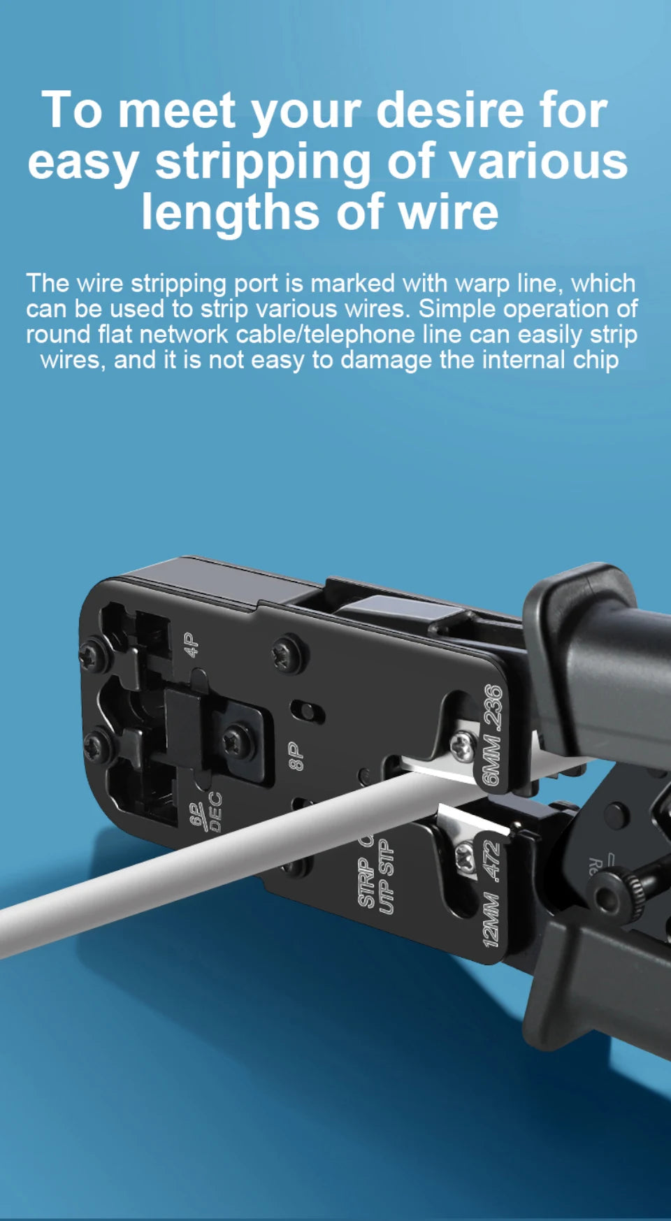 3 in 1 RJ45 Network Plier LAN Cable Crimper Pliers Cutting Three-Purpose Tool Tester 6P/8P/4P Wire Cutter Test Crimping