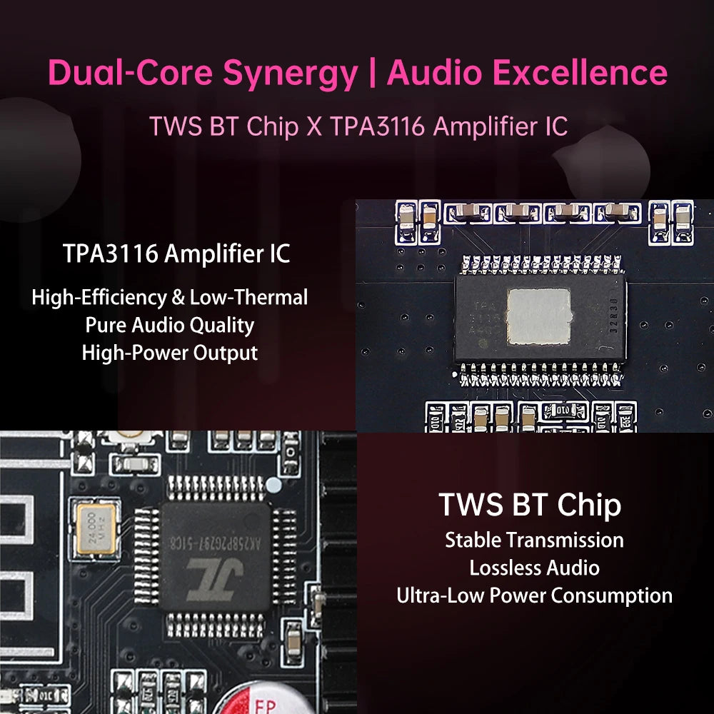 XY-1001W 100W Mono Digital Power Amplifier Board TPA3116D2 Audio Stereo Subwoofer Amplifier Board Bluetooth AUX DC 9-24V