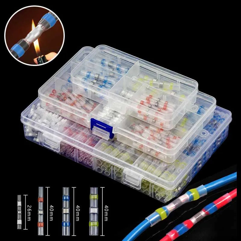 IP67 Waterproof Solder Seal Heat Shrink Wire Connectors Welding Ring Electrical Equipment Cable Connection Heat Shrink Tube