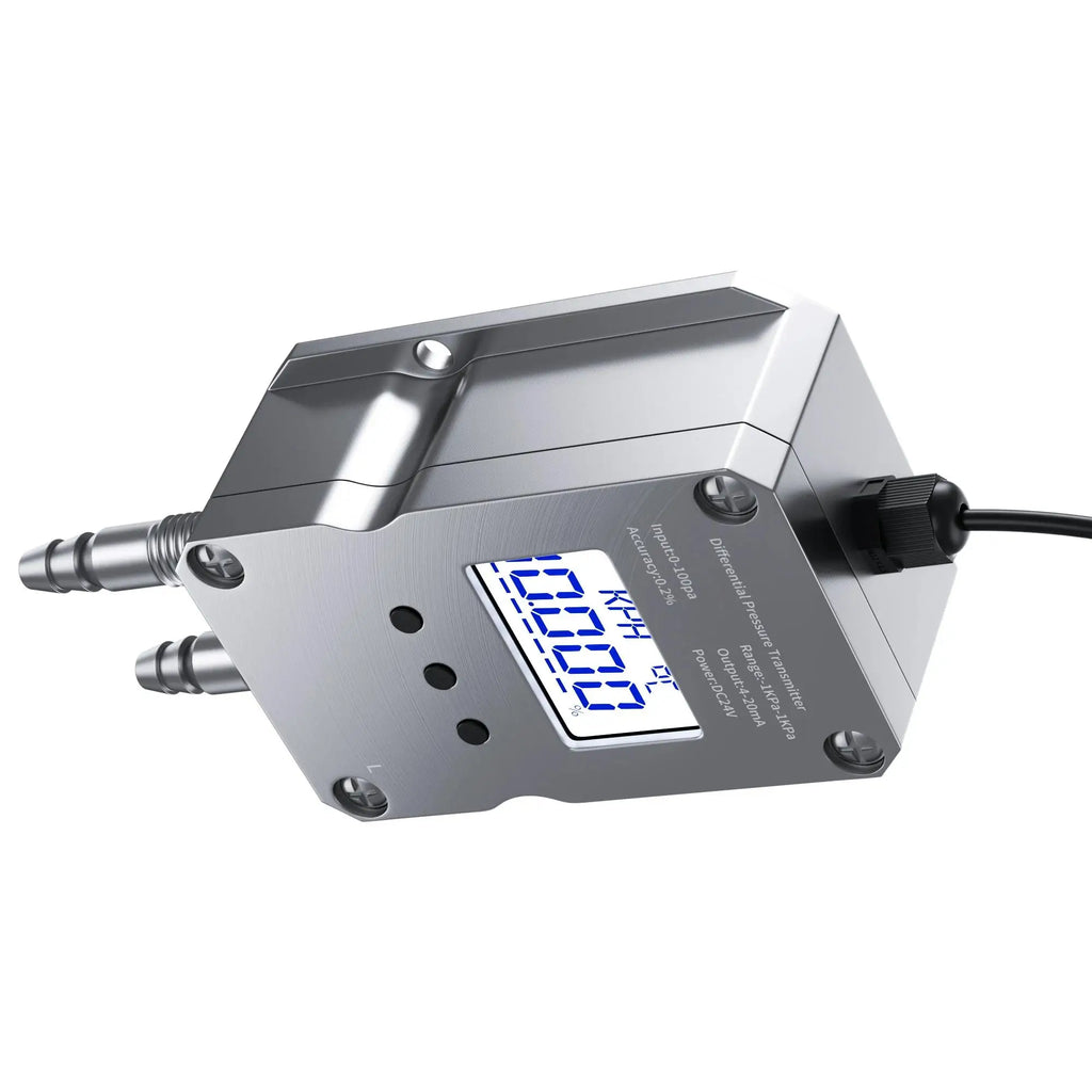 Digital Differential Pressure Transmitter 4-20mA 0-10V 0-5V RS485 Wind Air Pressure Sensor 0-50pa 0-100pa 0-200pa 0-2Kpa