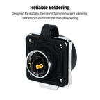 LP-16 2 Pin Right Angle Industrial Connector IP68 Waterproof Male Plug Female Socket Set Aviation Connector for LED Solar Use