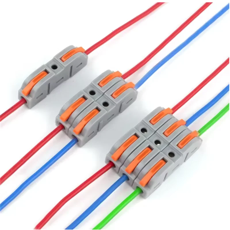 Boxed 34PCS Lever Quick Home Wire Connectors Terminals Conductor Spliceable Butt Wiring Block Reusable Electrical Connectors