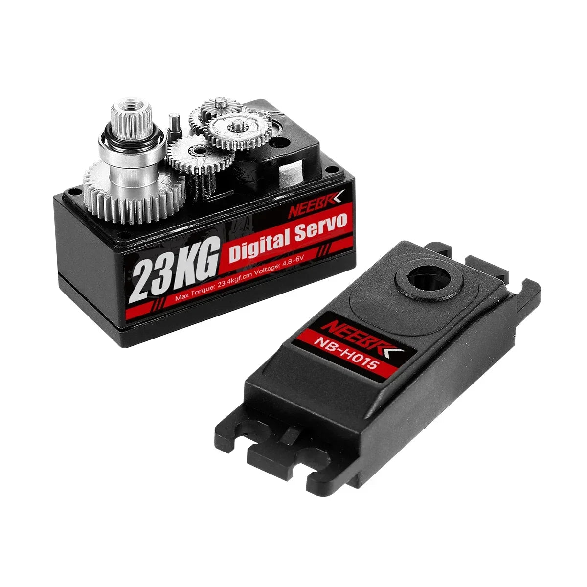NEEBRC 23KG Low Profile Digital Servo High Torque Full Metal Gear for 1/8 1/10 RC Cars Axial Scx10 Crawler Plane Accessories