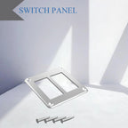 12V Arrow Up Down Rocker Switch White Led 7Pin On-Off-On, Momentary (On)-Off-(On) Toggle Switch Waterproof DPDT Button Switch