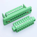 1Set Pitch 3.81mm 2P/3P/4P/5P/6P/7P/8P/9P/10P/12P/16P Pluggable Terminal Block Connector Wall Through Non Welding Plug 15EDGWC