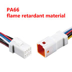 2P 3P 4P 6P 8P 0.6MM Waterproof Wire Connector Plug Male And Female Socket With Cable JST Connectors