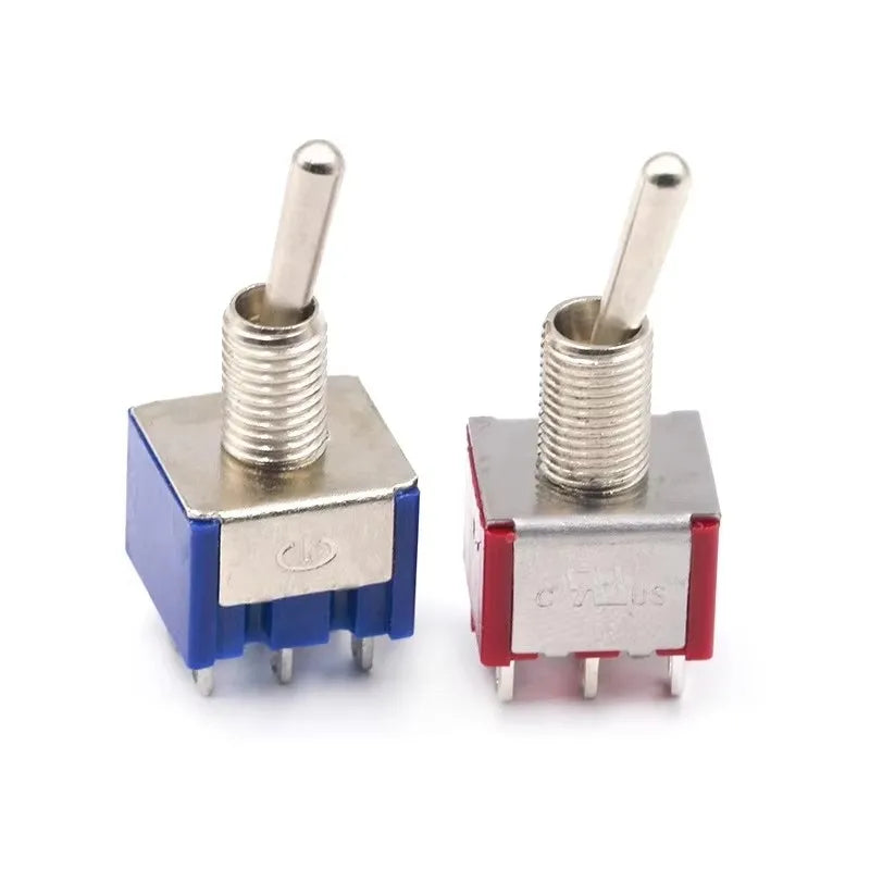 5Pcs Toggle Switch Mini Switches 2 Position 3 Position Latching Switch MTS-102/103/202/203 ON-ON SPDT ON-OFF -ON SPDT DPDT