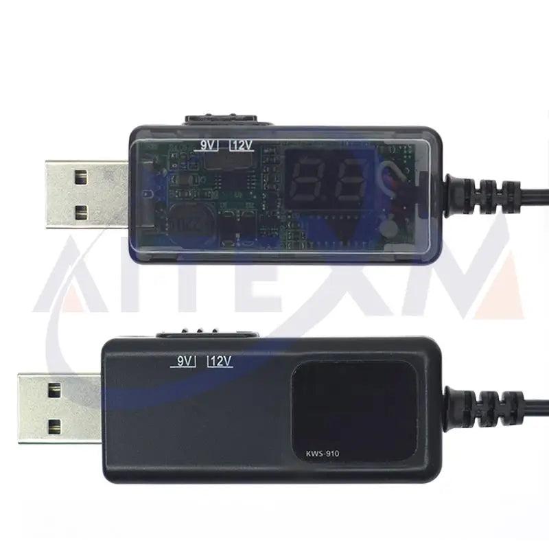 USB Boost Converter DC 5V to 9V 12V USB Step-up Converter Cable + 3.5x1.35mm Connecter For Power Supply/Charger/Power Converter