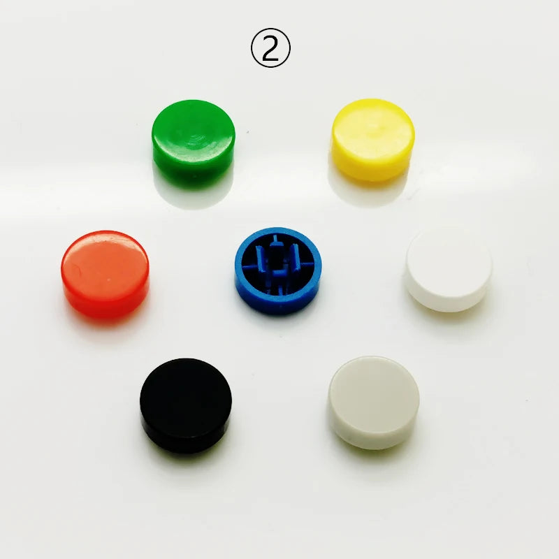 10 Sets Momentary Tactile Button 4PIN SMT/DIP 12X12mm H=9.8/9/16.8mm With Cap Tact Switch Push Button Switch Micro Key Button