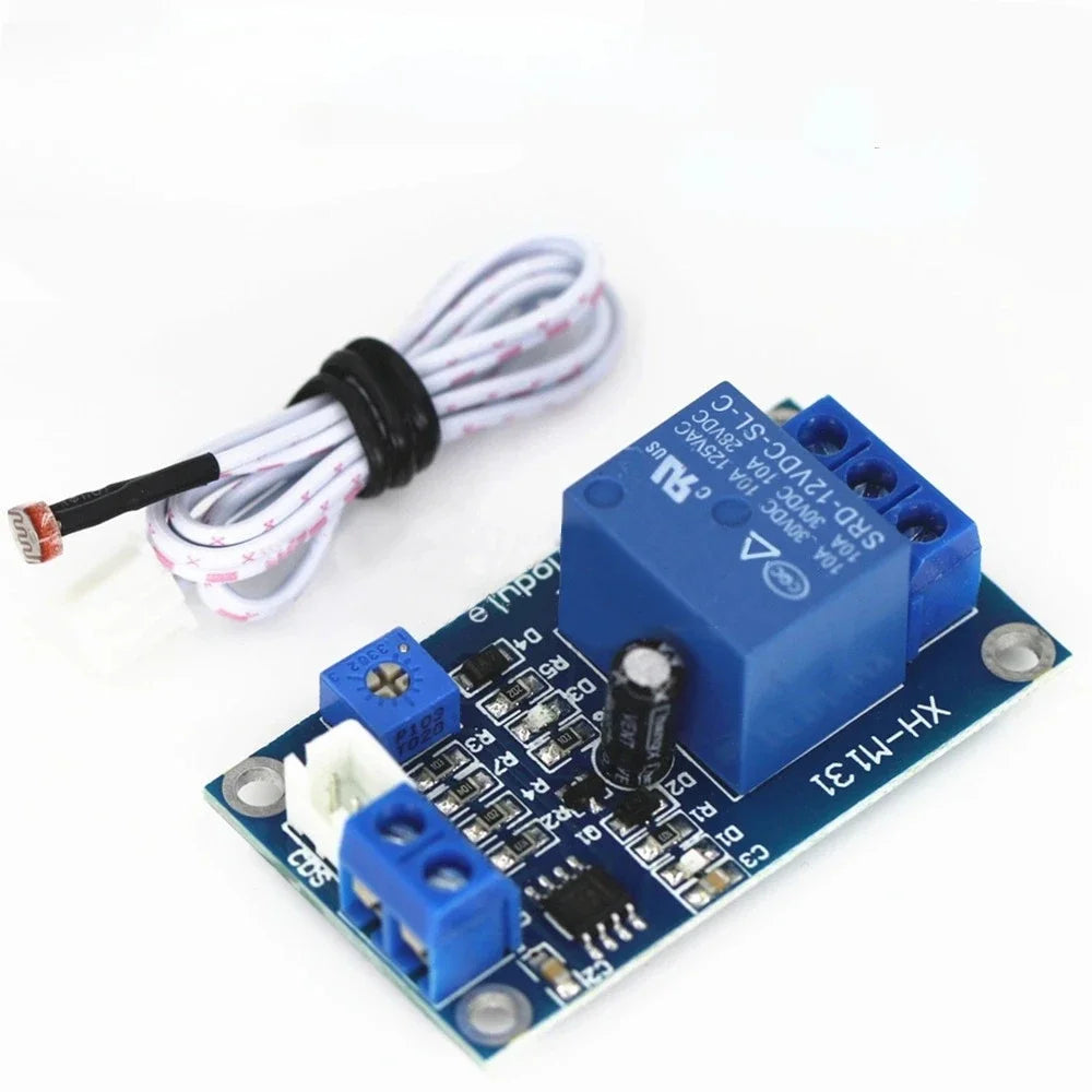 DC 5V/12V/24V XH-M131 Photoresistor Relay Module 10A Light Control Switch Detection Sensor Brightness Automatic Control Module