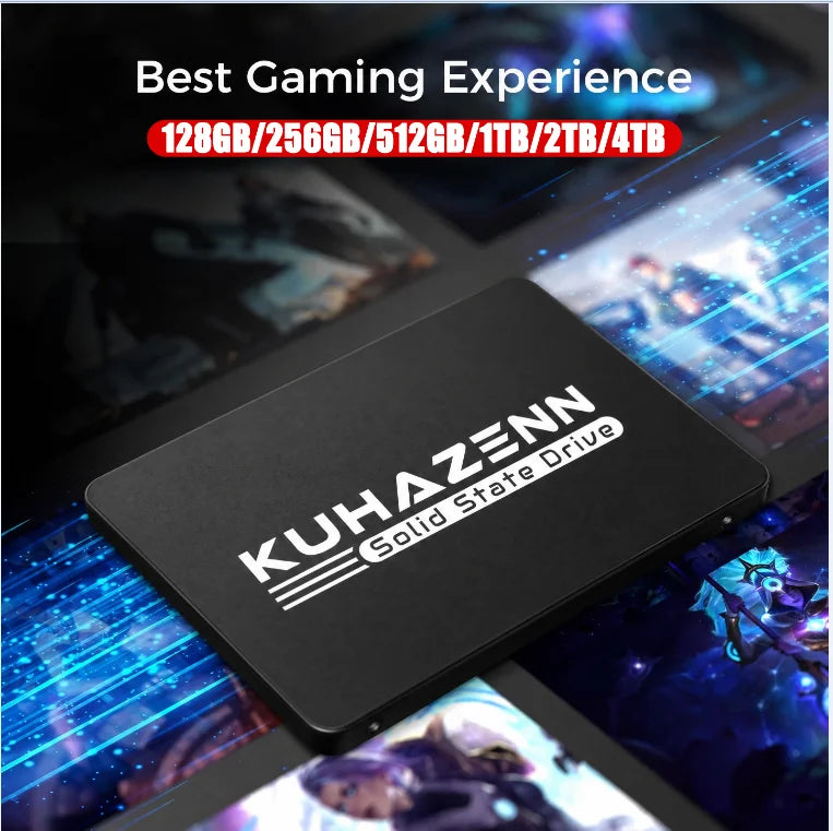 512GB 2.5" SATA3 SSD 3D NAND Flash Internal Solid State Drive Compatible with PS4 Laptop Desktop