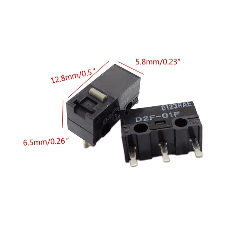 2/10PCS Mouse Micro Switches Original D2F-01F (10M Clicks) Mouse Button