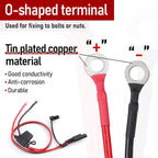 Double SAE Quick Release Cable Adapter Extension Solar Cable SAE to O-ring Connector Extension Cable for Battery Charger Maintai
