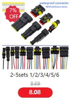 1set 2.8mm 2/3/4/6/9 pin Automotive Quick connection Electrical wire connector Male Female cable terminal plug Kits Motorcycle