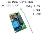 AC 110V 220V 230V 240V Time Delay Relay Module Triggle Delay Control Switch Adjustatle 5S 60S 300S Delay Timer Close Switch