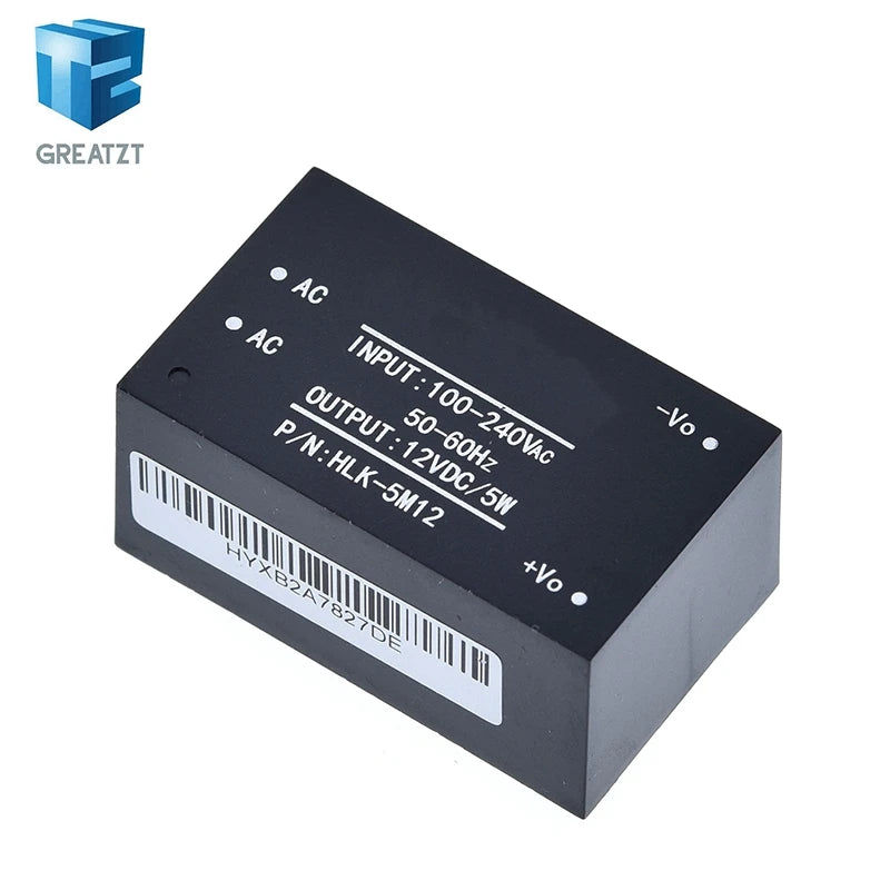 GREATZT HLK-PM01 HLK-PM03 HLK-PM12 AC-DC 220V to 5V/3.3V/12V Mini Power Supply Module Intelligent Household Switch HLK-5M05