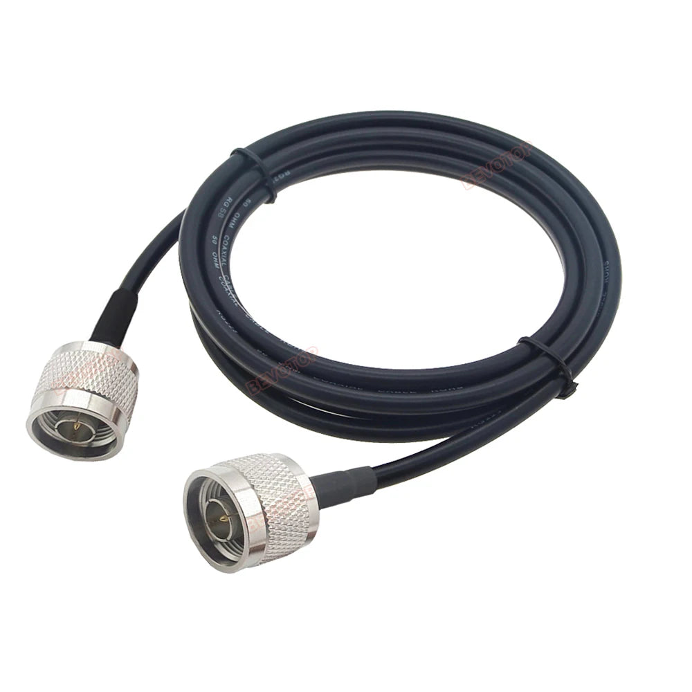N Type Cable RG58 N Male to N Female Connector Extension Cable Low Loss RG-58 N Cable Male to Female Jumper Pigtail 15cm~30m