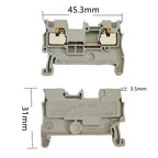 10PCS PT1.5 Screw Free Terminal Block 1.5mm² Wire Quick Push-In Din Rail Terminal Electrical Connector
