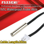 20CM 3950 3435 3470 2K 5K 10K 15K 20K 50K 100K 1% NTC thermistor Temperature Sensor Wire for Air conditioner Refrigerator