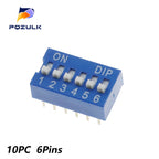 Dip Switch Kit In Box 1 2 3 4 5 6 8 Way 2.54mm Toggle Switch Red Snap Switches Mixed Kit Each 5PCS Combination Set
