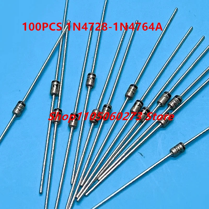 100PCS/1N4728A/1N4733A/1N4734A/1N4740A/1N4742A/1N4744A/1N4746A/1N4720A/ 1W3.3V-1W100V DO-41 Zener diode zener diodes