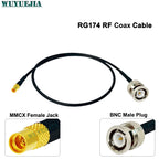 RG-174 Coaxial Cable Q9 BNC Female Waterproof to MMCX Male Connector Crimp Wire Terminal RF Jumper Pigtail Line For Wifi Card