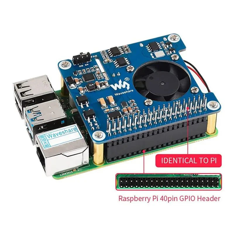 3X Waveshare POE HAT (C) For Raspberry Pi 4B/3B+, Power Over Ethernet HAT, Support IEEE 802.3Af/At-Compliant Network