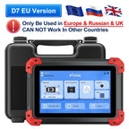 XTOOL D7 V2.0 Automotive Diagnostic Tool All System Scan Tools ECU Coding Bidirectional OBD2 Scanner 36+ Service FCA CAN FD DOIP