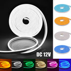 Neon Strip DC 12V IP65 Waterproof 2835 120Leds/M White/Blue/Pink/Yellow/Red/Green Flexible Ribbion Rope LED Strip 0.5M 1M 3M 5M