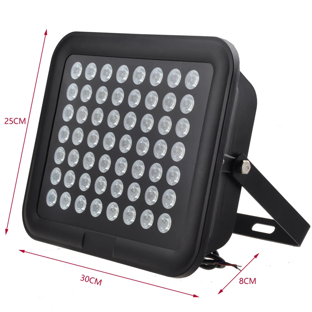 56PCS IR LED CCTV LEDS  IR Infrared Illuminator 850nm night vision AC 110V 220V IP65 metal Waterproof For surveillance camera