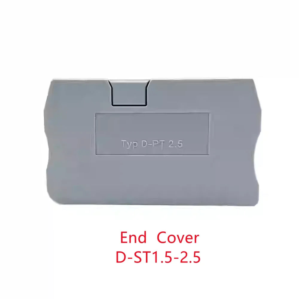 10Pcs PT2.5 Push-in Terminal 2.5mm² Cable Wire Electrical Connector DIN Rail Terminal Block Feed-Through Strip Plug PT-2.5