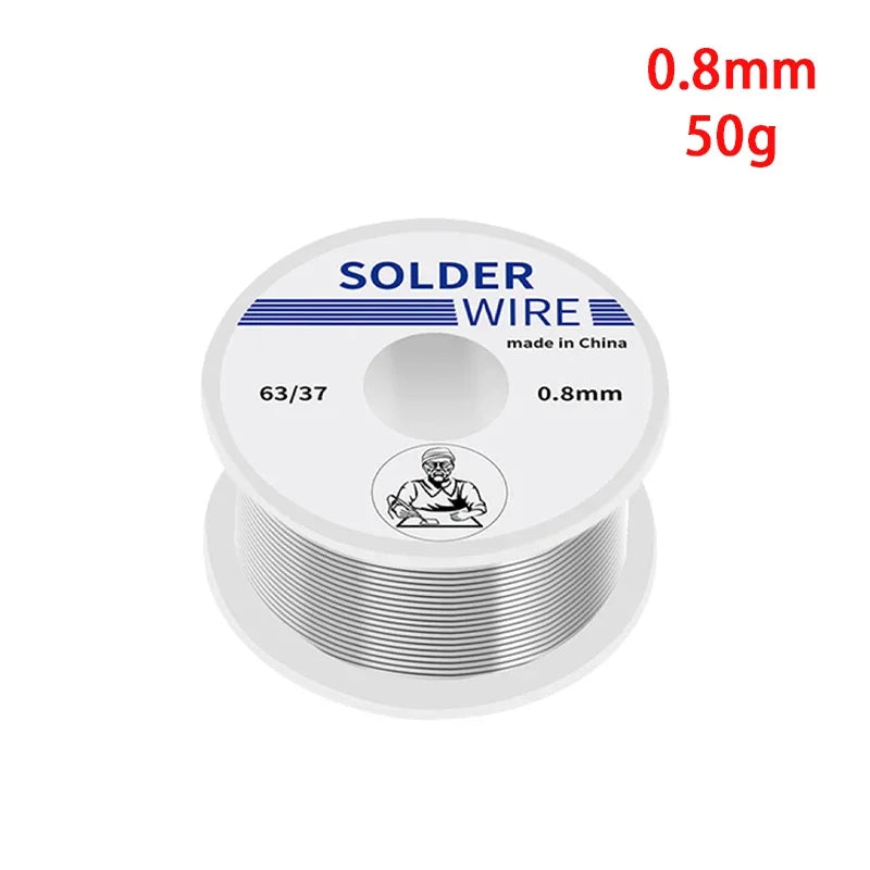 1 Piece Solder Wire High Purity Solder Wire Diameter 63/37 0.8/1mm Mixed Tin Rosin Core Solder Wire for Electrical Welding
