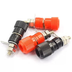 5/25/50PCS Terminal Blocks JS-910B 4mm Amplifier Terminal Connector Binding Post Banana Plug Jack Mount