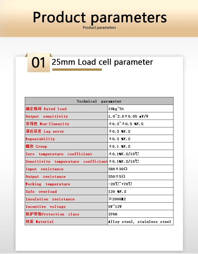 25mm/58mm Mini Compression Load Cell Sensor, 10kg-5t Optional,mV/V Output with Digital Force Display Indicator Meter 220V Supply
