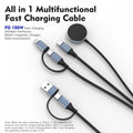3 In1 Wireless Charging Cable for Mobile Phones with USB-C Wireless Charger for IPhone13 14 16