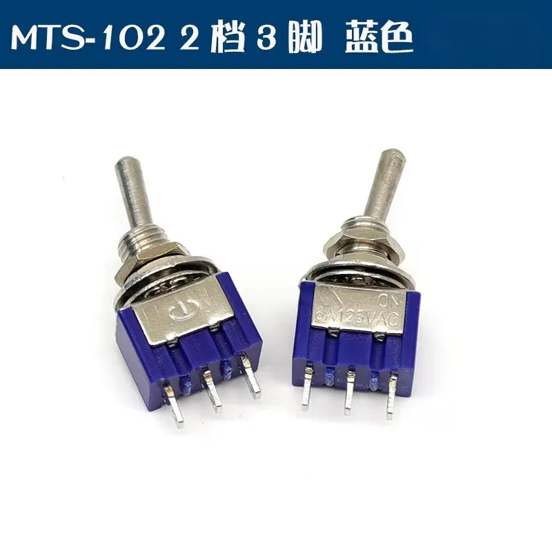 5Pcs Toggle Switch Mini Switches 2 Position 3 Position Latching Switch MTS-102/103/202/203 ON-ON SPDT ON-OFF -ON SPDT DPDT
