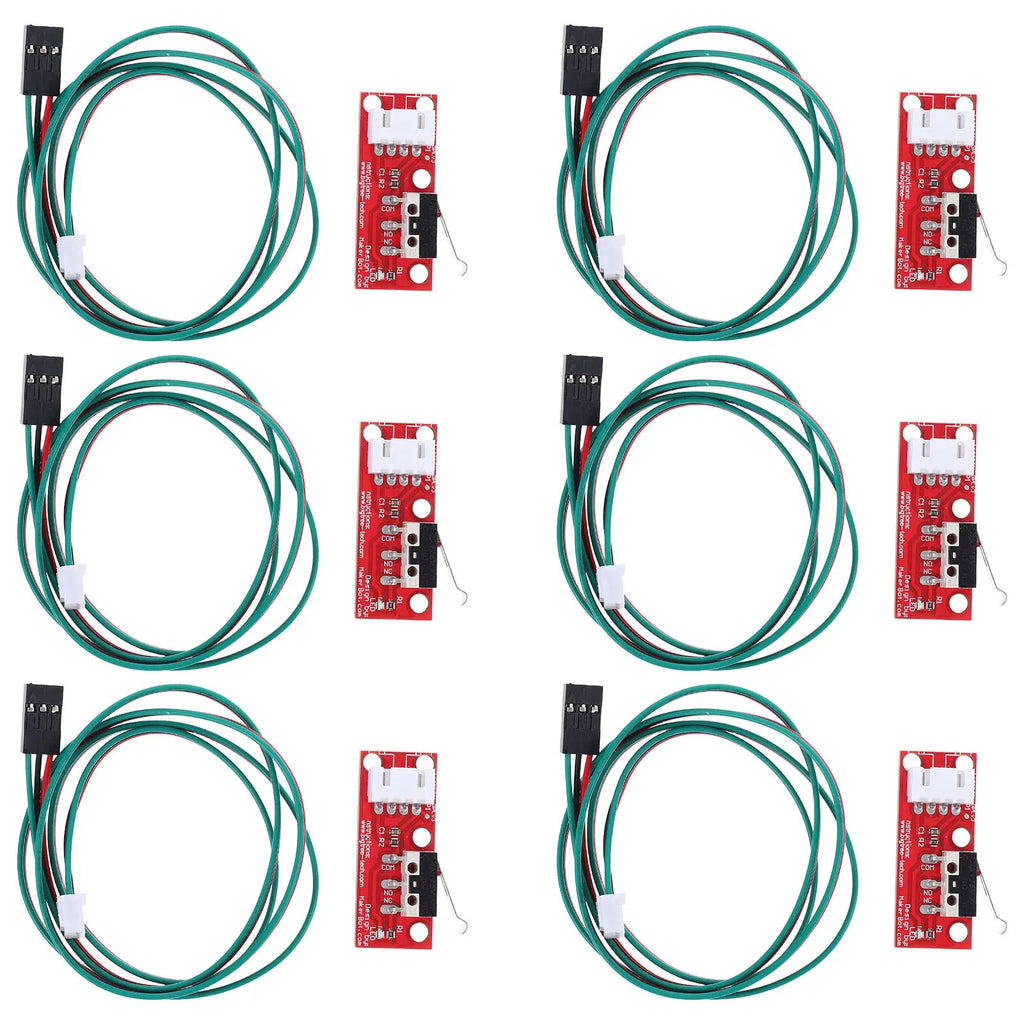 6Pcs Micro Limit Switch with Lever for 3D Printer Mechanical Endstop Module High Precision Printing Stable Reliable Copper Wire