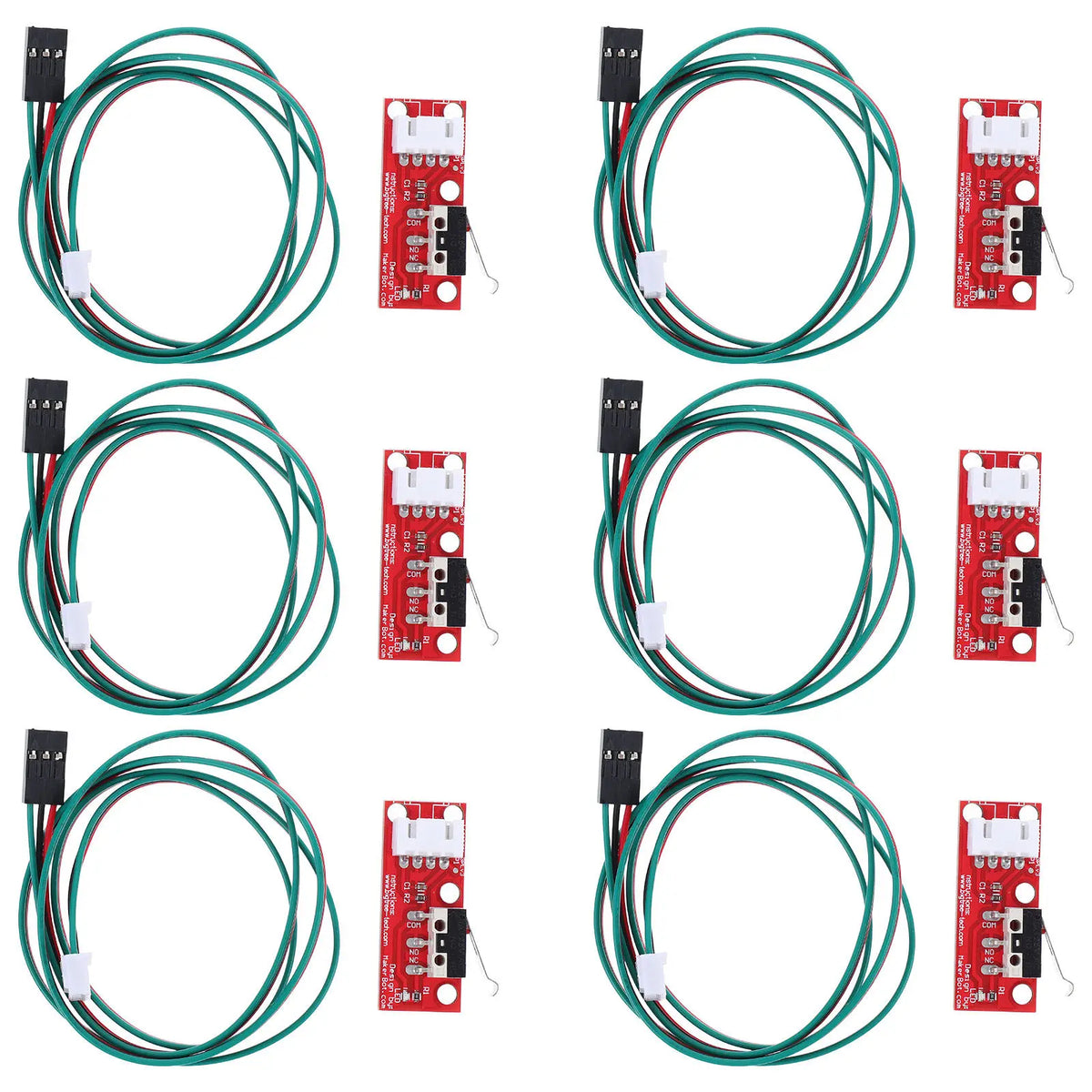 6Pcs Micro Limit Switch with Lever for 3D Printer Mechanical Endstop Module High Precision Printing Stable Reliable Copper Wire
