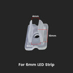 LED Strip Fix Clips Holder Connector Accessories For Fixing 2835 Neon Light 6mm 8mm 12mm 15mm 220V Flexible COB Plastic Buckle