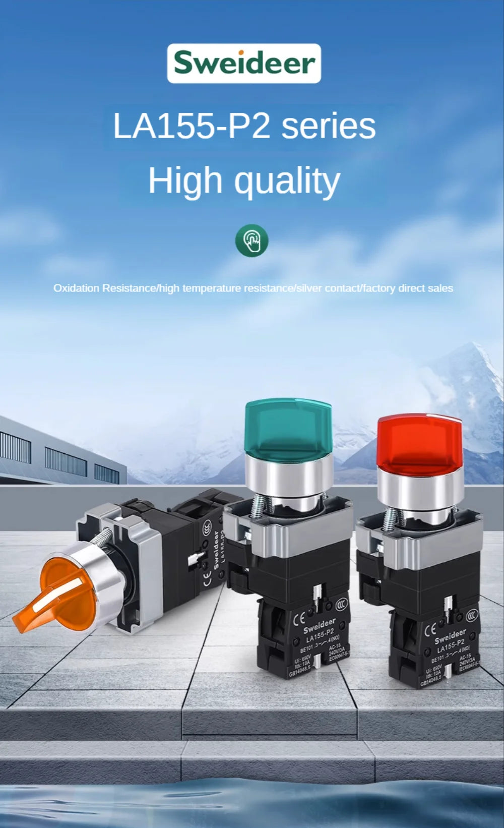 22MM Knob Switch Button LED Light Rotary Switch Momentary Latching 2/3 Position ON/OFF Power Switch 6V12V24V220V380V110V TURN