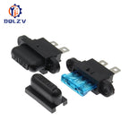 Waterproof Auto Standard Middle Fuse Holder + Car Boat Truck ATC ATO Blade Fuse 5A 7.5A 10A 15A 20A 25A 30A 35A 40A