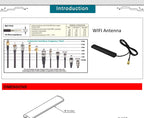 Wireless Flat Patch WiFi Antenna 2.4GHz Antennas 2400MHz