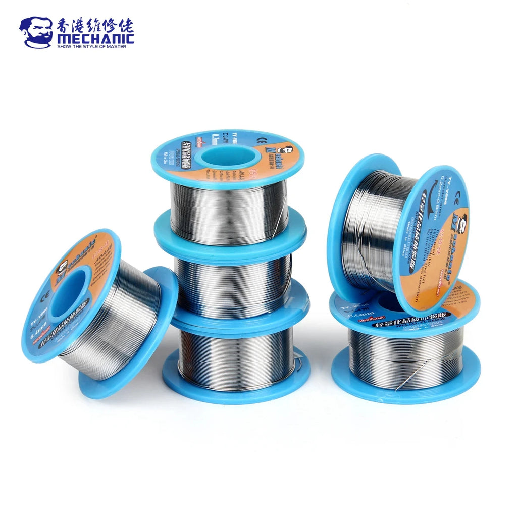MECHANIC TY-V866 Mild Rosin Core 183℃ Melting Point 0.2-0.8mm High Purity Environmental Solder Wire Welding Flux Iron Cable Tool