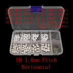 1Box SH 1.0/JST 1.25mm/ZH 1.5mm/PH 2.0mm/SM/SYP/XH 2.54mm/VH 3.96mm Pitch Male Female Housing Terminal Pin Header Wire Connector